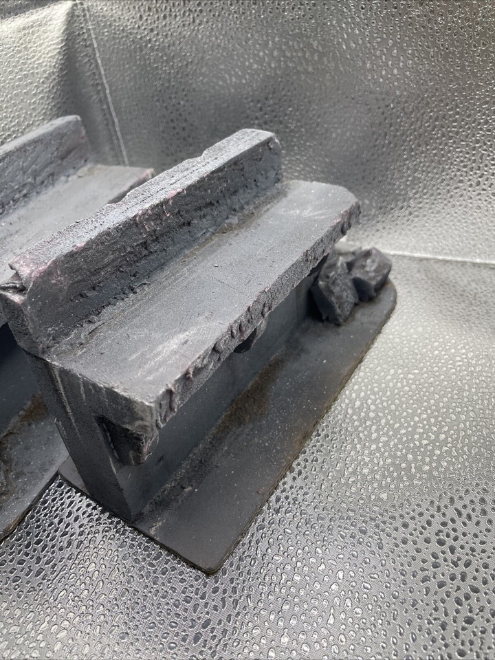 Wargaming Custom Built Foam Terrain Stone Wall Ruins Painted (2 Pieces