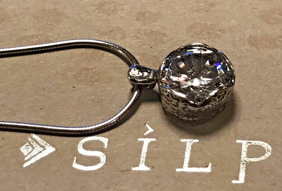 Silpada N2380 Estrella de Cine Circonita cúbica Collar Esterlina Combina Reina por Día Anillo Cúbico Foto 2 de 4