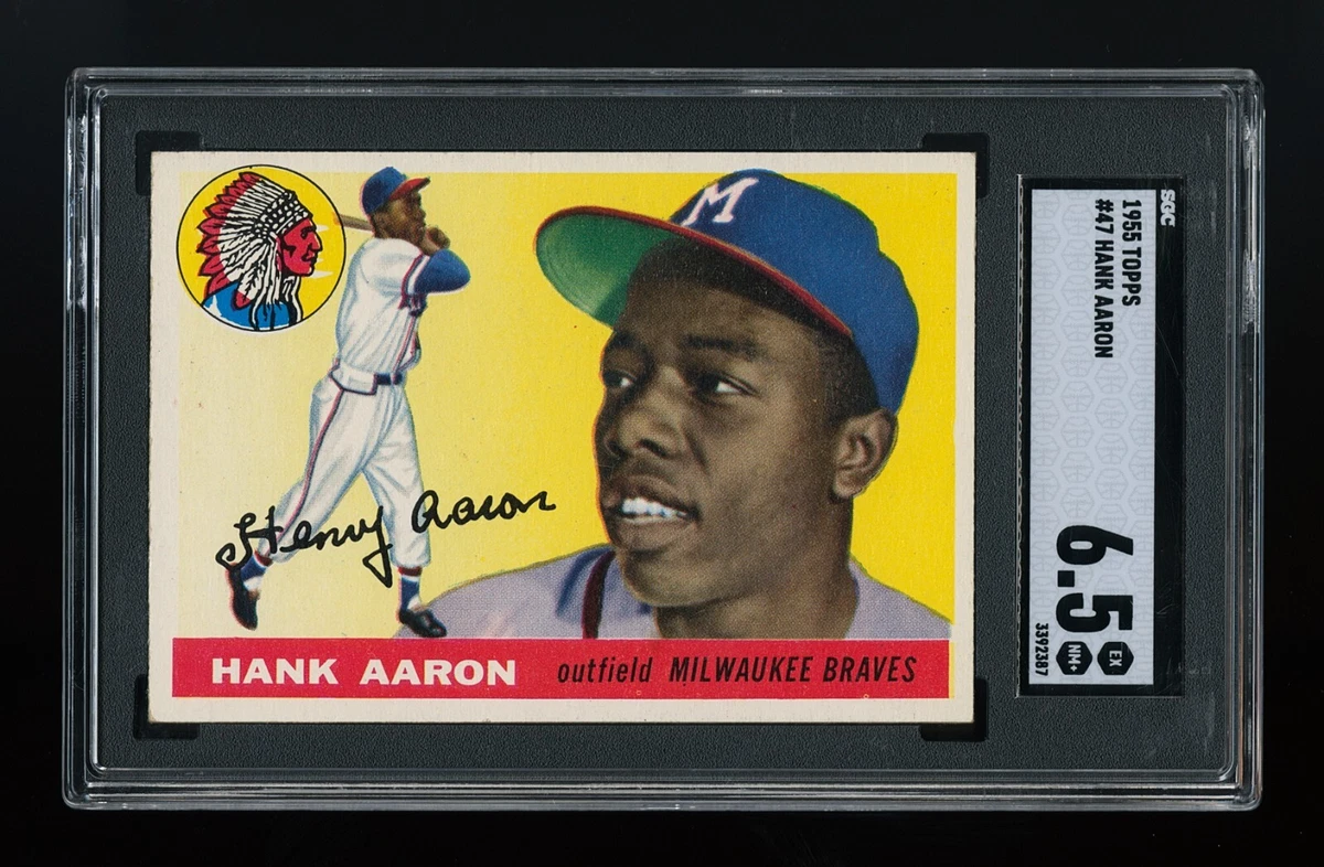 Hank Aaron 1955 Season Baseball Sports Trading Cards & Accessories
