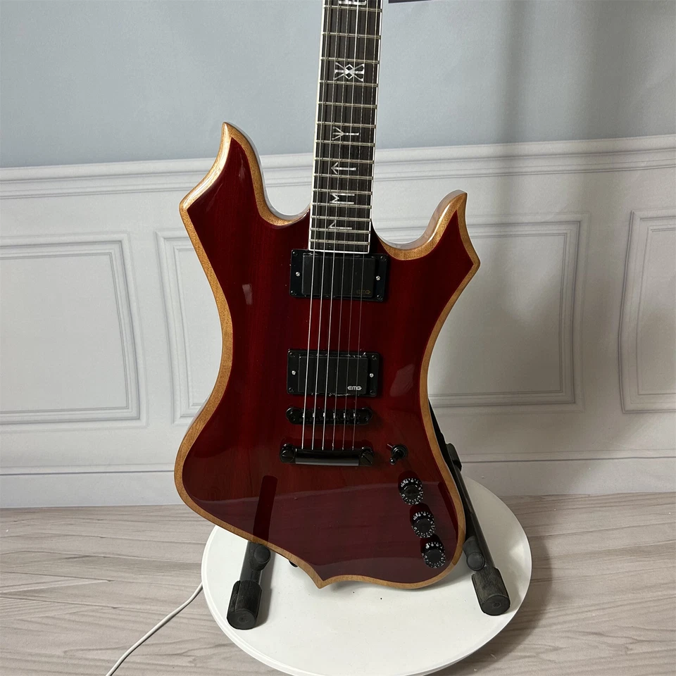 Wylde Audio Cocobolo Nomad Red Electric Guitar Special Pickup Fixed Bridge Maple - Image 3 of 4