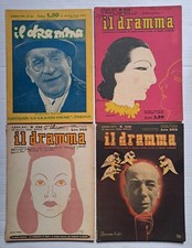 IL DRAMMA lotto 4 rivista quindicinale commedie teatro anni 30/40 Sergio Tofano