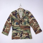 Air Force Military Button Up Jacket Wing Combat Coat S Long Camouflage Pockets — photo 1