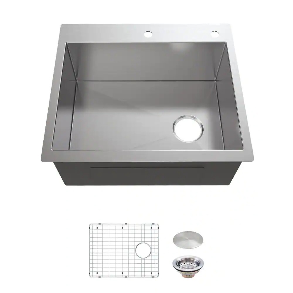 Glacier Bay FSDZ2522B1-ACC Zero Radius Drop-in/Undermount 25 Glacier Bay FSDZ2522B1-ACC Zero Radius Drop-in/Undermount 25