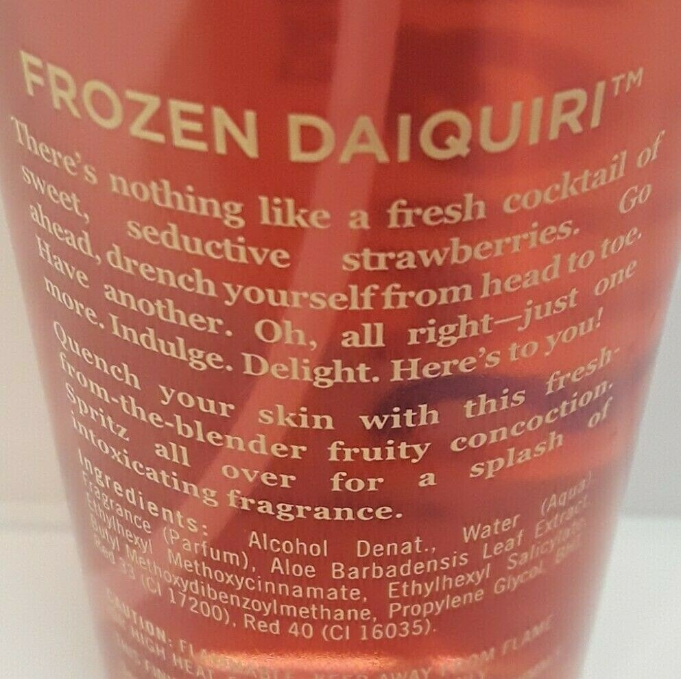 Bath & Body Works Temptations Frozen Daiquiri Splash / Fragrance Mist