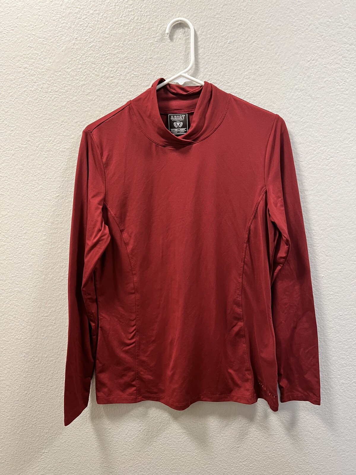 Ariat Mens Large Red Polyester Pullover Mockneck - image 1