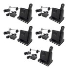 Plantronics Wh500 Mono Wireless Headset Wo2 Base W/ Accessories Lot (5) E6034