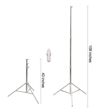Light Stand 43-108inch Adjustable Heavy Duty for Photography Lighting Studio