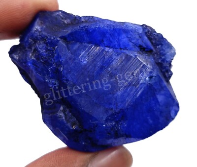 323.55 Ct Natural Blue Sapphire Rough Certified Loose Raw African
