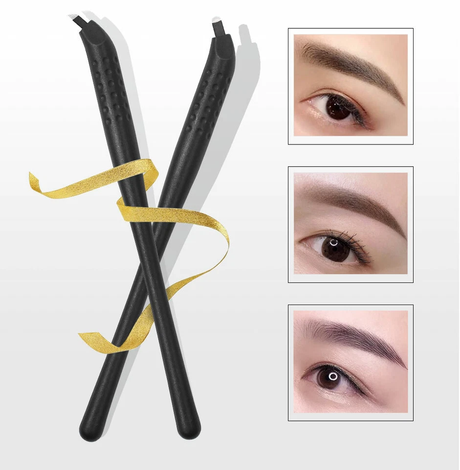 Microblading PRO Penna Monouso SPMU Strumento Trucco Permanente Manuale 12CF/18U - Immagine 2 di 4