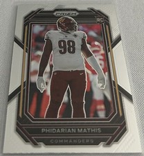 2022 Panini Prizm Football Phidarian Mathis Washington Commanders rookie #390