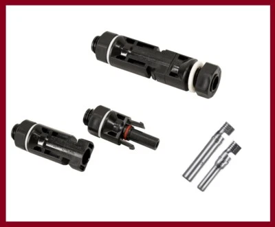 SCHELINGER Solarstecker Solar Verteiler Stecker Buchse Kupplung PV-Stecker MC4 Kabel 4,6mm²