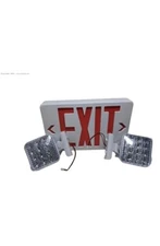 TANLUX Red Exit Sign with Emergency Lights, LED Emergency Exit Light