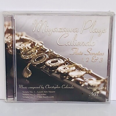 Factory Sealed (wrapped) Miyazawa Plays Caliendo Flute Sonatas 1, 2 & 3 CD