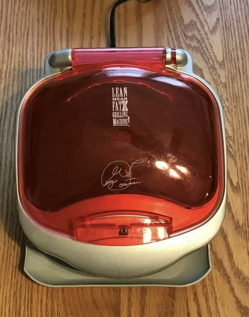 George Foreman Indoor Grill Gr10abr Lean Mean Grilling Machine Red Bun Warmer For Sale Online