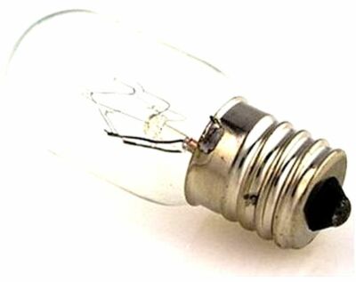 Clear Light Bulb Screw-in 5/8'' 15 WATT Babylock, Bernina, Riccar, Bernette 