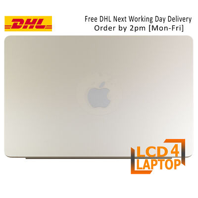 NEU FÜR APPLE MACBOOK AIR 13 M2 2022 A2681 BILDSCHIRM LED LCD MONTAGE STARLIGHT