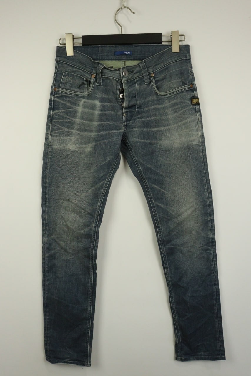 G-STAR RAW Denim Blue Arc Slim Skinny Jeans Size W30 L30 Button Fly