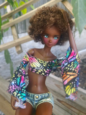 SMD Premium Whitney in Cinammon Short Afro Wig for 1/3 BJD and Smart Dolls