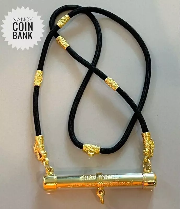 Necklace Takrud Talisman Billionaire Mantra Takrut Pendant Thai