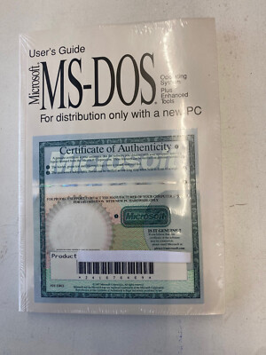 Microsoft MS-DOS Software, Betriebsystem,  operating system,  Workstation