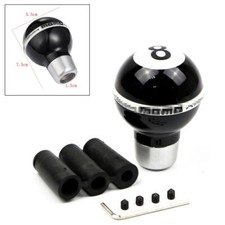 Black No.8 Ball Style Universal Manual Car Gear Stick Shift Knob Shifter Lever