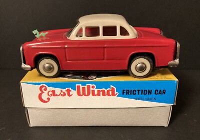 Chinese Tin Friction Sedan W/Siren Friction Sound W/Box