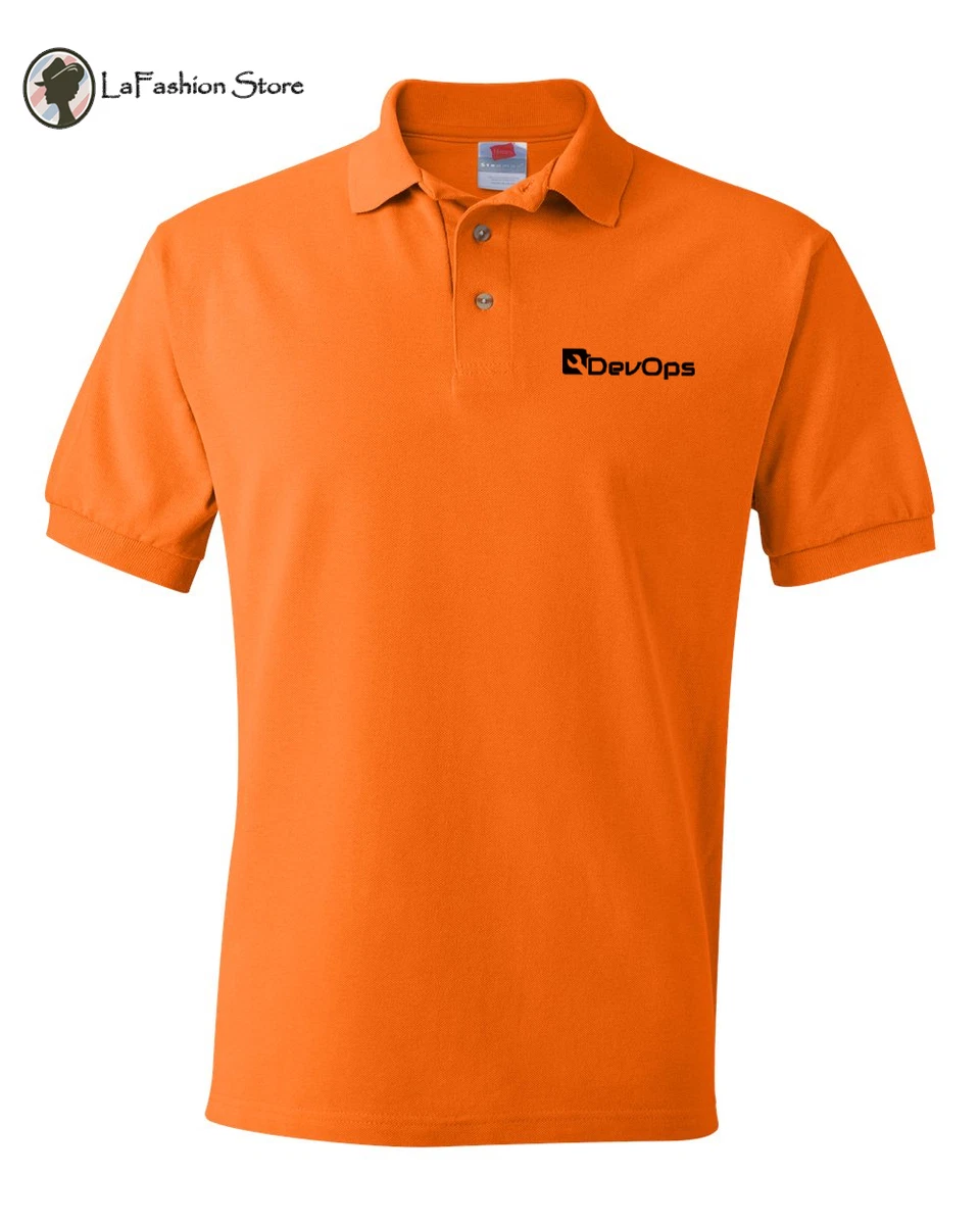 Devops Logo Shell Scripting Computer Geek Linux Polo Shirts S 5XL