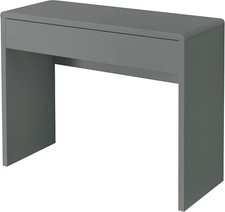 Dressing Table Grey Gloss Office Desk Hallway Console Bedroom Stylish Minimalist