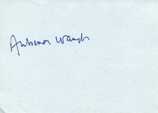 Auberon Waugh (+) autographs, British NOVELIST, signed album page