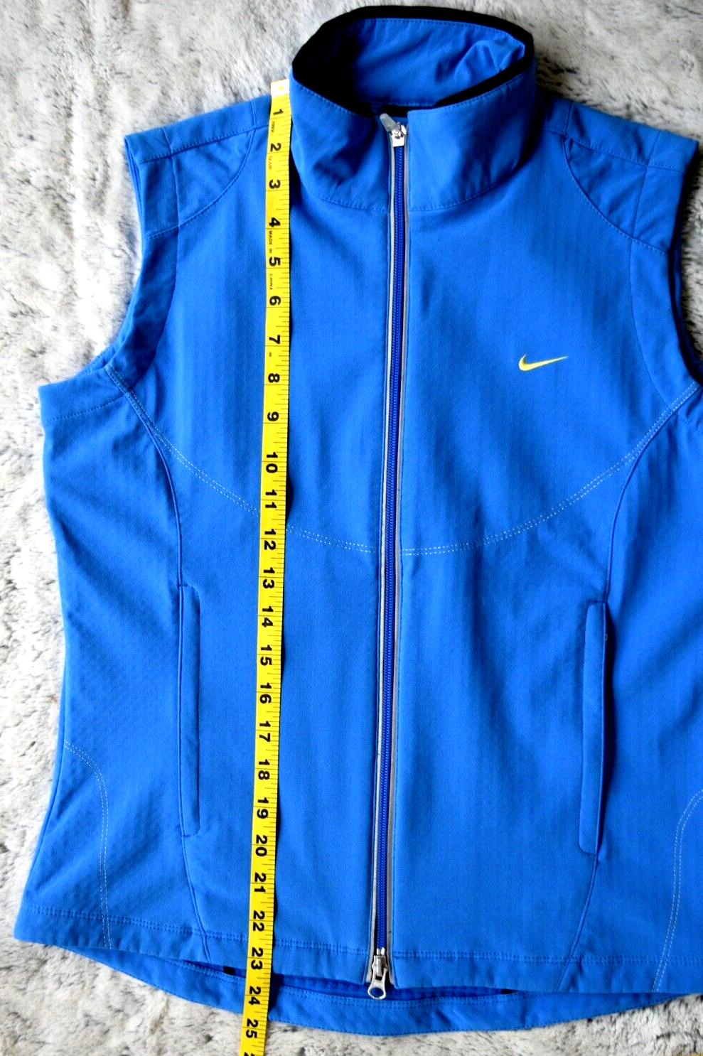 SACAI X NIKE Nike Sphere Pro Gilet Donna Blu Ventilato Full Zip Sport Tempo Libero Tasche S