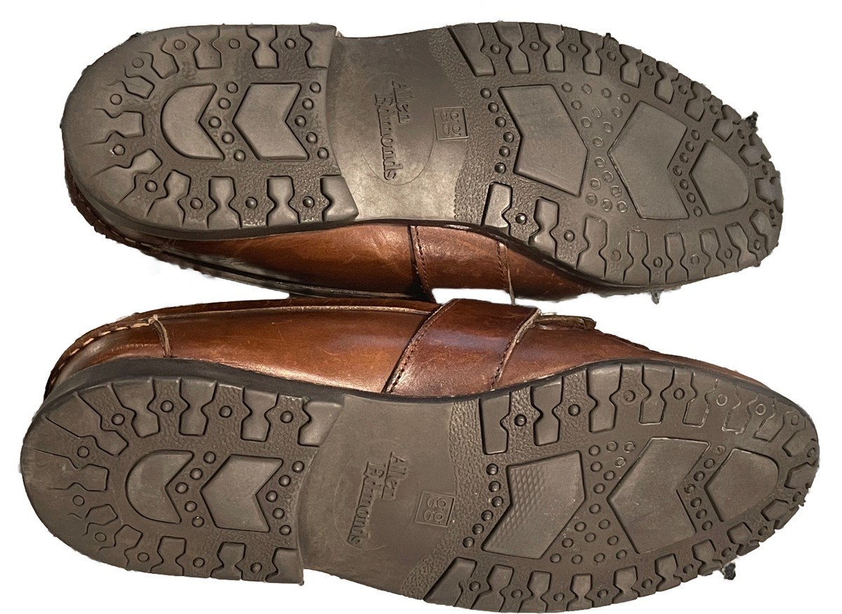 Allen Edmonds Loafers Mens 9 Brown Leather Kiltie Buckle  display picture 2