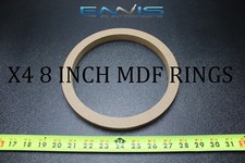 4 MDF SPEAKER RINGS SPACER 8 INCH WOOD 3/4 THICK FIBERGLASS BOX EE-RING-8R