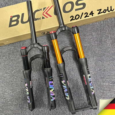 BUCKLOS 20/24'' Falten Luftfedergabel 120mm Federweg 9mm QR/100*15mm Steckachse