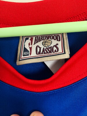 Maillot échauffement Baltimore Bullets Vintage - Taille XL, Bleu, Fermeture éclair 1/4
