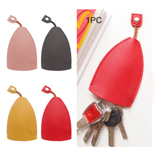 Pull Out Fashion PU Leather Protective Capacity Car Key Case Solid Color - Picture 1 of 16
