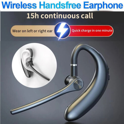 Bluetooth Headset Wireless Earbud Laptop Headphone Talking Earphone for Phones - Picture 2 of 12