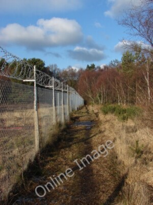 Photo 6x4 Range fence, Westend Common Donkey Town The range fence of the  c2010