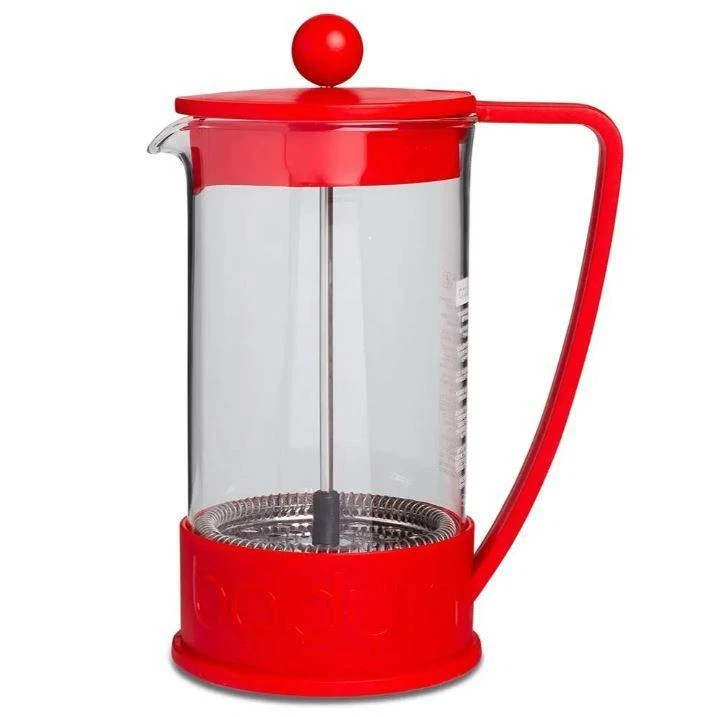Bodum Brazil French Press Coffee Maker Cafetiere 8 Cup 1.0L 34oz Red - Image 2 of 4