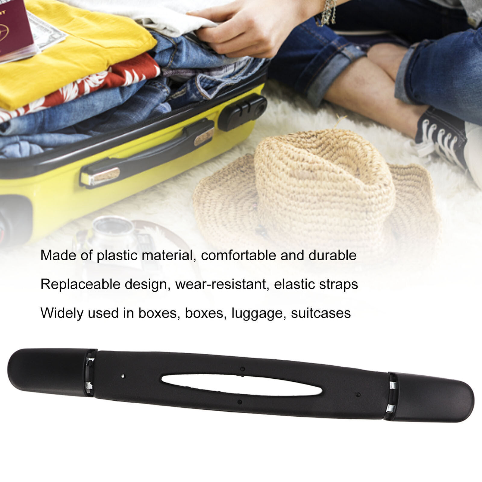 Luggage Replacement Strap Long Plastic Suitcase Pull Handle-image