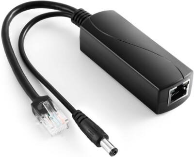 REVODATA Gigabit PoE Splitter 12V/2A - DC 5.5mm Stecker - IEEE 802.3af/at
