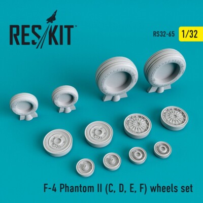 1/32 Reskit RS32-0065 F-4C/D/E/F Phantom II wheels set