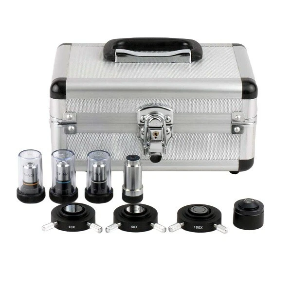 Microscopio trinocular de contraste de fase Amscope 40X-2000X Foto 2 de 4