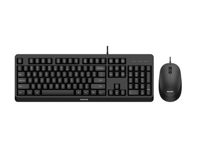 Philips 2000 Series SPT6207BL/40 Kabelgebundene Tastatur und Maus Set