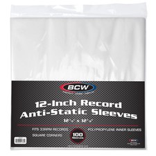 BCW 12-Inch Record Inner Sleeve - Anti-Static