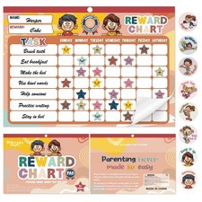 Thboxes Behavior Reward Chart for Kids at Home, 11.8"x8.3" Chore Charts Car...