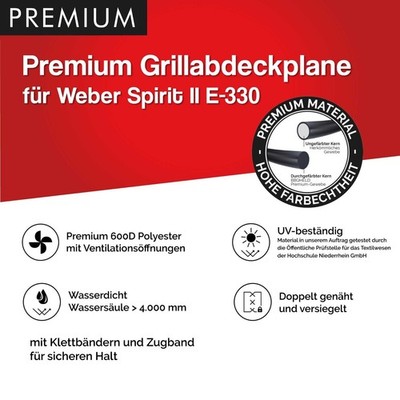 Premium Grillabdeckplane für Weber Spirit II E-330