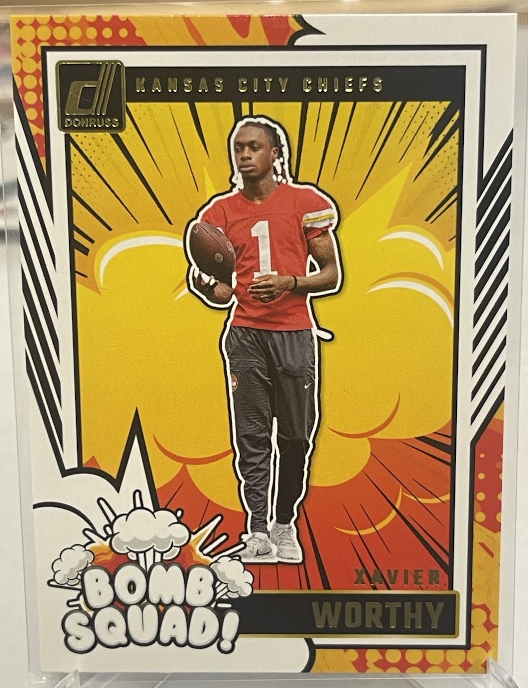Xavier Worthy Panini Donruss Bomb Squad #35 Base