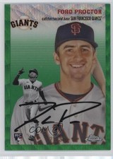 2023 Chrome Platinum Anniversary Green Wave Refractor 27/99 Ford Proctor 16za