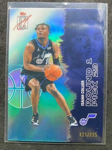 2025 Topps Signature Class Isaiah Collier Aqua Refractor /225 Round 1 Pick 29