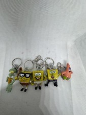 lote de 5 dijes de llavero/monedero Bob Esponja